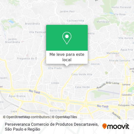 Perseveranca Comercio de Produtos Descartaveis mapa