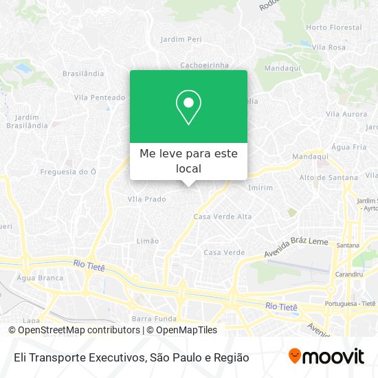 Eli Transporte Executivos mapa