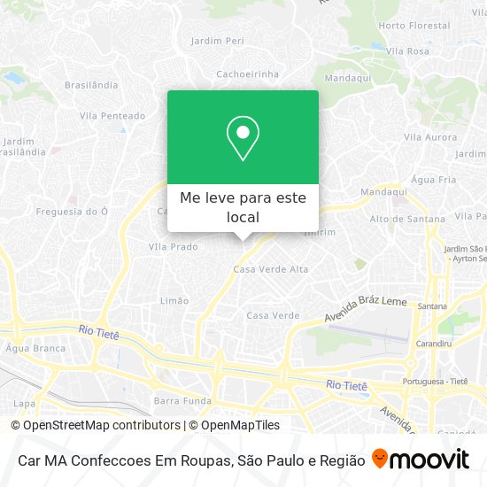 Car MA Confeccoes Em Roupas mapa