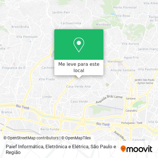 Paief Informática, Eletrônica e Elétrica mapa