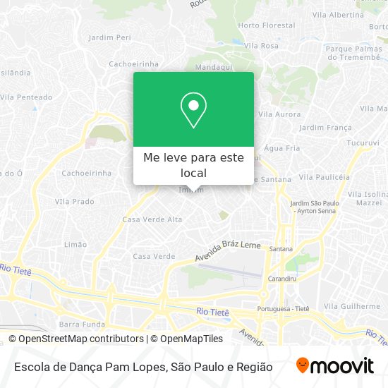 Escola de Dança Pam Lopes mapa