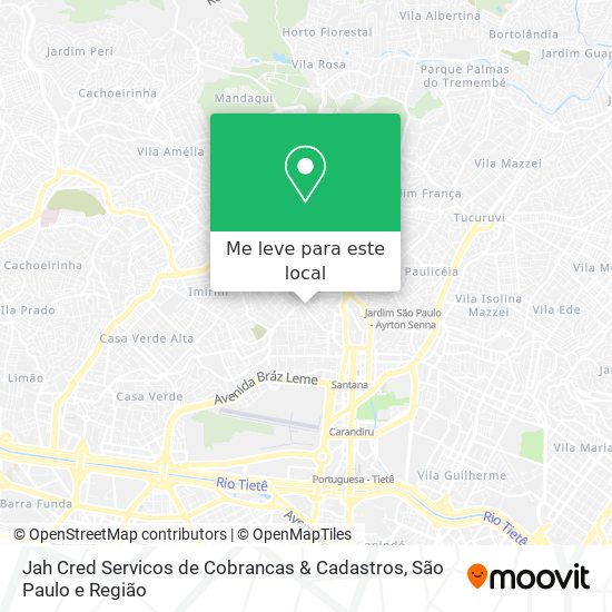 Jah Cred Servicos de Cobrancas & Cadastros mapa