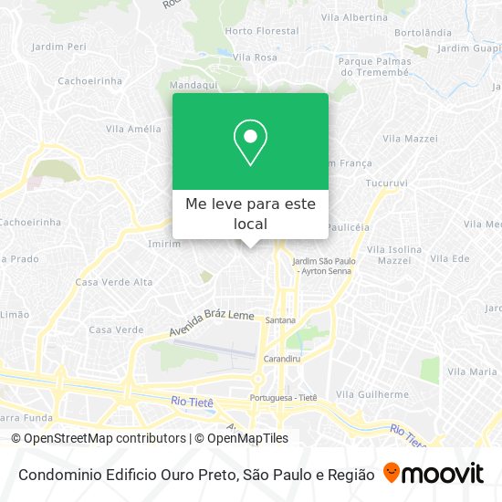 Condominio Edificio Ouro Preto mapa