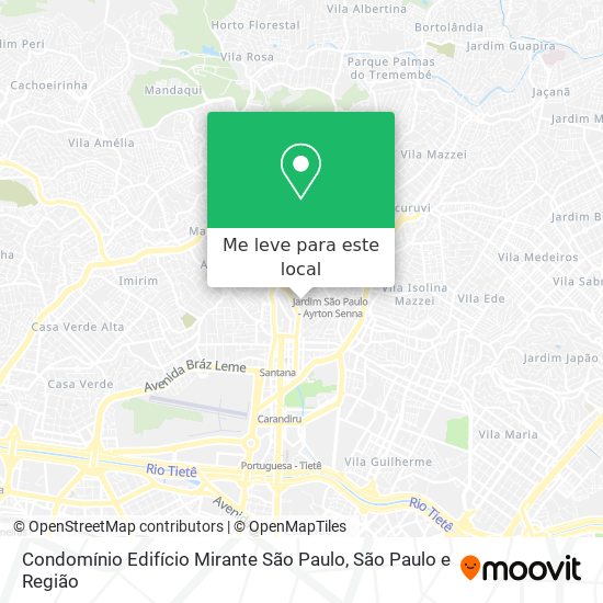 Condomínio Edifício Mirante São Paulo mapa