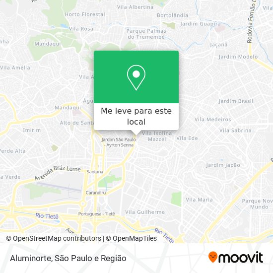 Aluminorte mapa