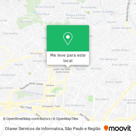 Otaner Servicos de Informatica mapa