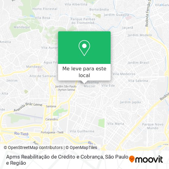 Apms Reabilitação de Crédito e Cobrança mapa