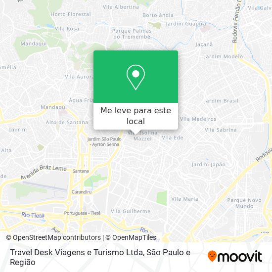 Travel Desk Viagens e Turismo Ltda mapa