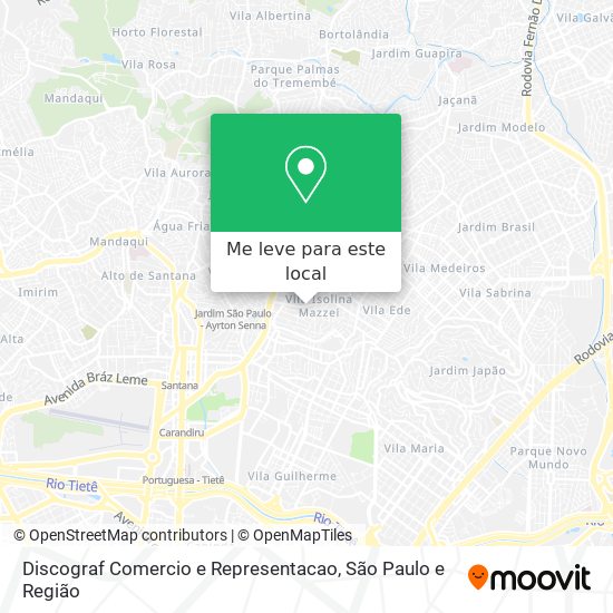 Discograf Comercio e Representacao mapa