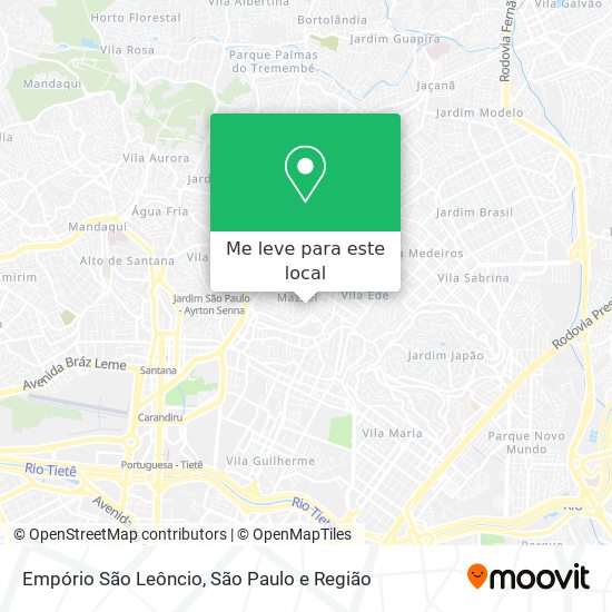 Empório São Leôncio mapa