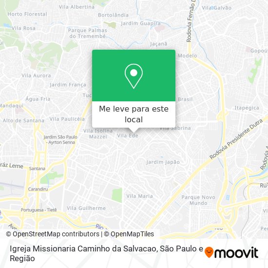 Igreja Missionaria Caminho da Salvacao mapa