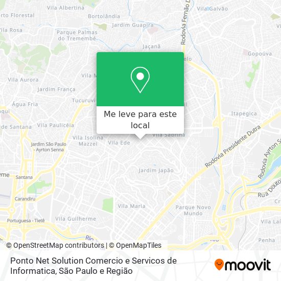 Ponto Net Solution Comercio e Servicos de Informatica mapa