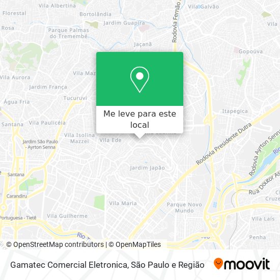 Gamatec Comercial Eletronica mapa