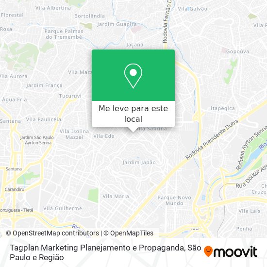 Tagplan Marketing Planejamento e Propaganda mapa