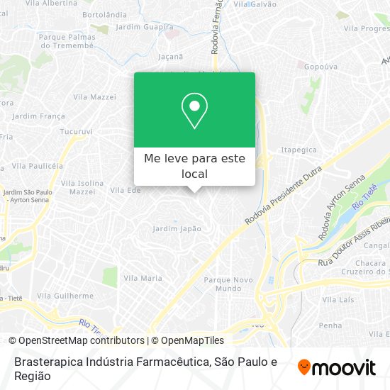 Brasterapica Indústria Farmacêutica mapa