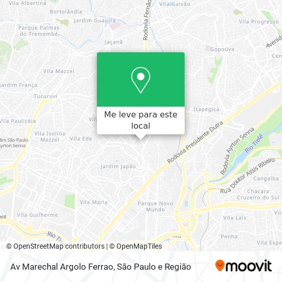 Av Marechal Argolo Ferrao mapa