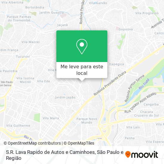 S.R. Lava Rapido de Autos e Caminhoes mapa