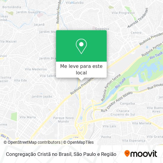 Congregação Cristã no Brasil mapa