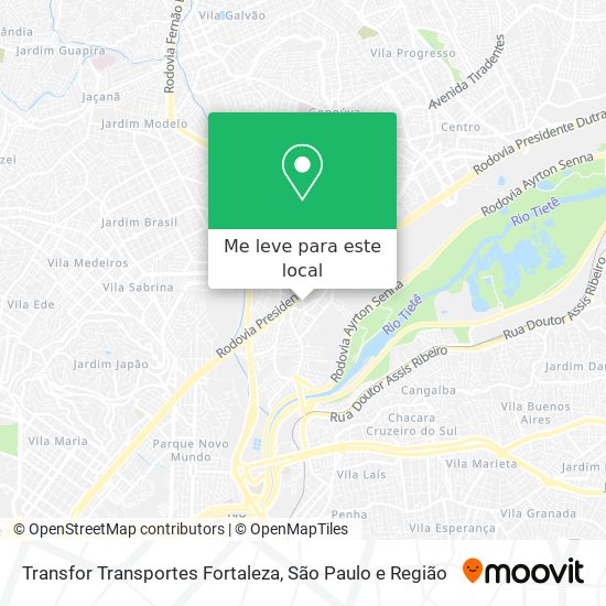 Transfor Transportes Fortaleza mapa
