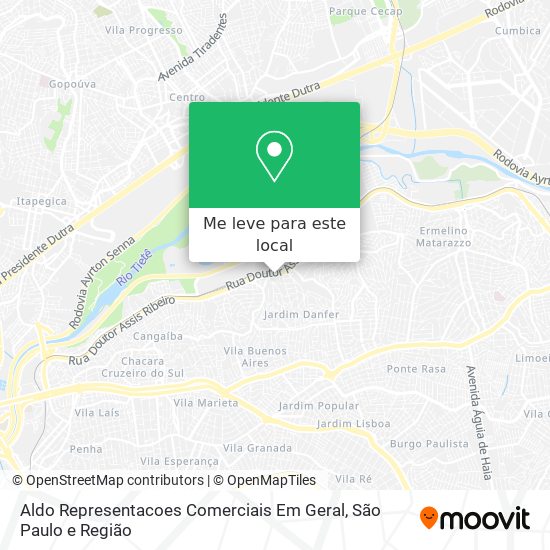 Aldo Representacoes Comerciais Em Geral mapa