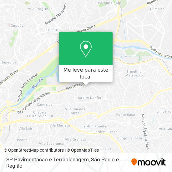 SP Pavimentacao e Terraplanagem mapa