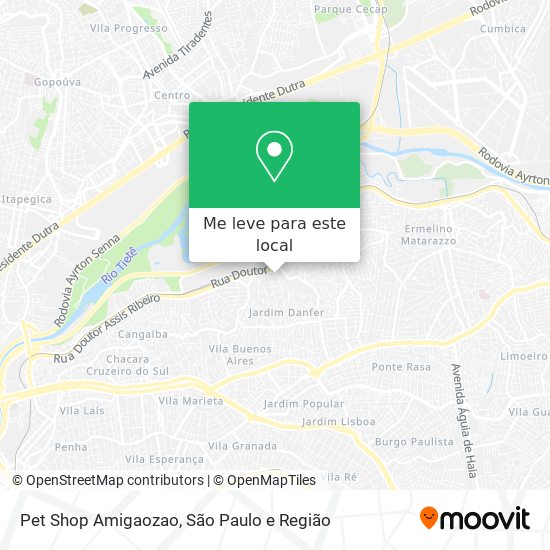 Pet Shop Amigaozao mapa