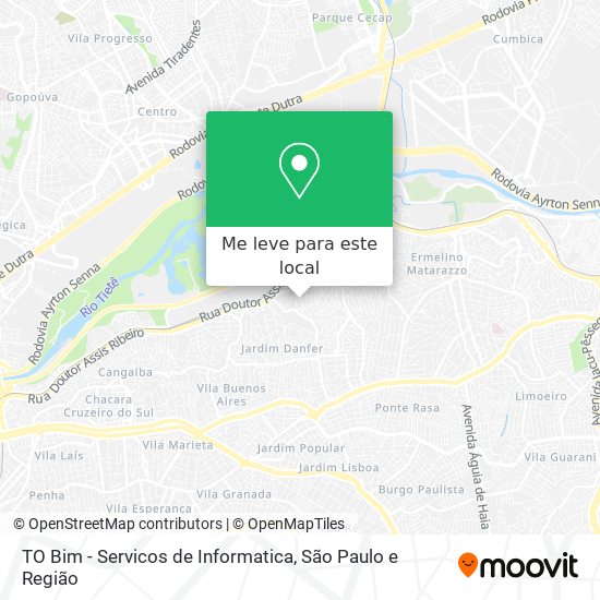 TO Bim - Servicos de Informatica mapa