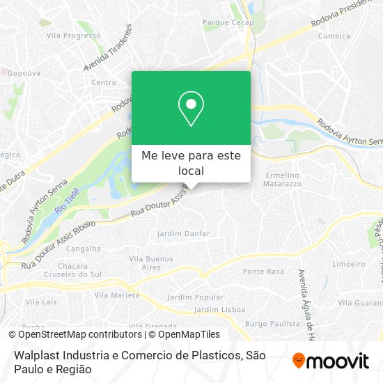 Walplast Industria e Comercio de Plasticos mapa