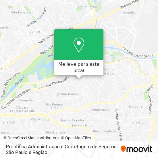 Prontifica Administracao e Corretagem de Seguros mapa