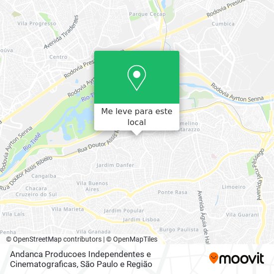 Andanca Producoes Independentes e Cinematograficas mapa