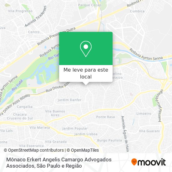 Mônaco Erkert Angelis Camargo Advogados Associados mapa