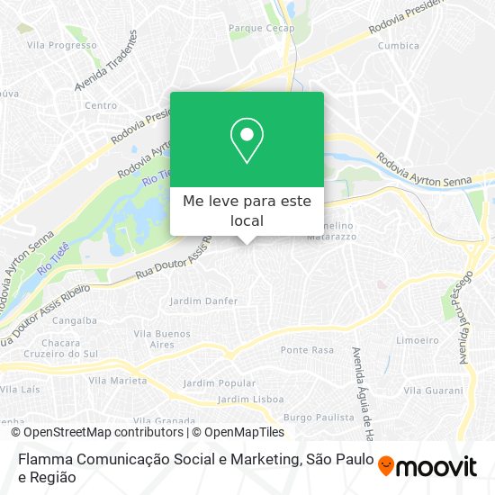 Flamma Comunicação Social e Marketing mapa