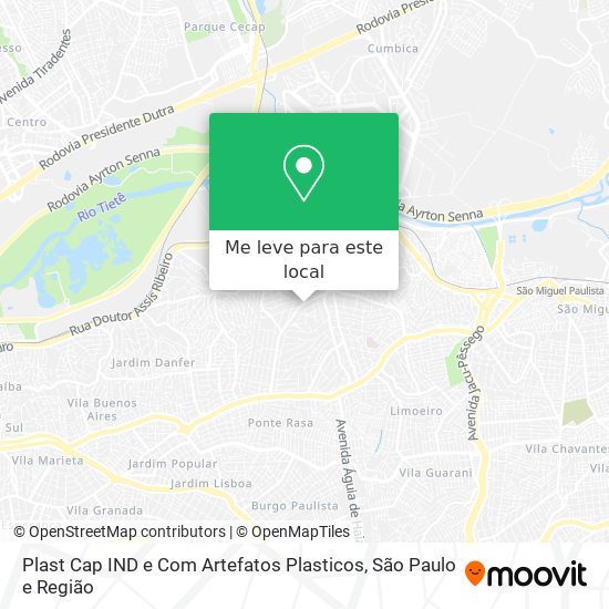 Plast Cap IND e Com Artefatos Plasticos mapa