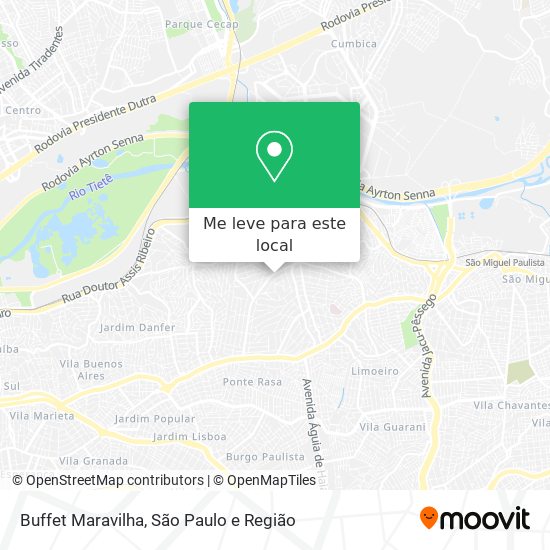 Buffet Maravilha mapa