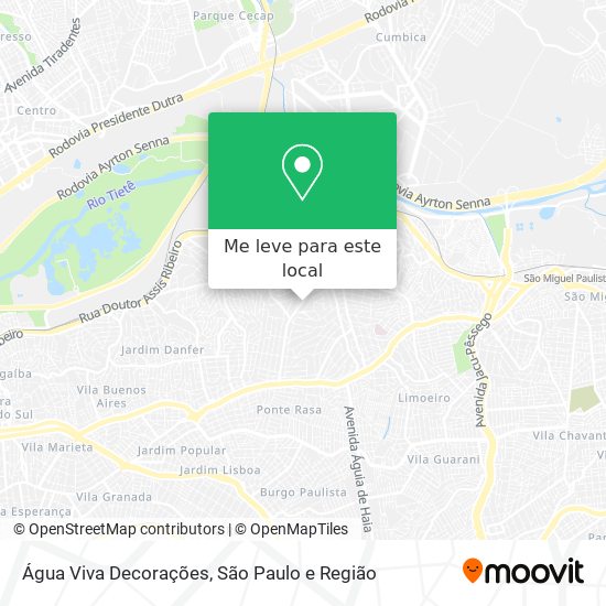 Água Viva Decorações mapa