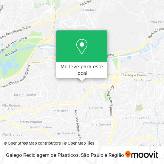 Galego Reciclagem de Plasticos mapa