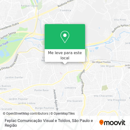 Feplac Comunicação Visual e Toldos mapa