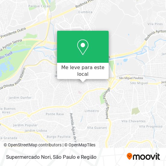 Supermercado Nori mapa