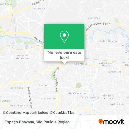 Espaço Bhavana mapa