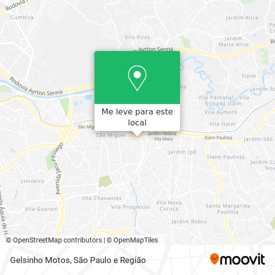 Gelsinho Motos mapa
