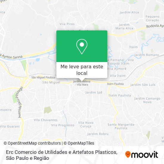 Erc Comercio de Utilidades e Artefatos Plasticos mapa
