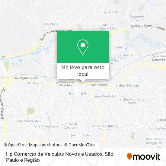 Hp Comercio de Veiculos Novos e Usados mapa