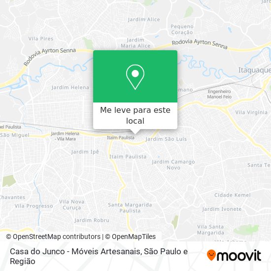 Casa do Junco - Móveis Artesanais mapa