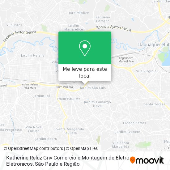 Katherine Reluz Gnv Comercio e Montagem de Eletro Eletronicos mapa