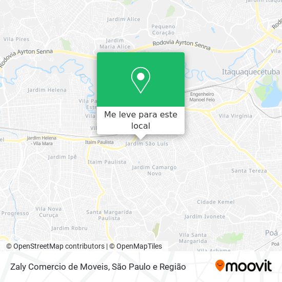 Zaly Comercio de Moveis mapa