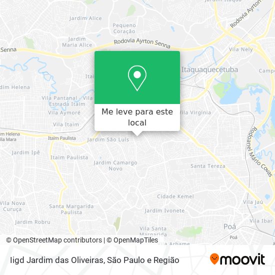 Iigd Jardim das Oliveiras mapa