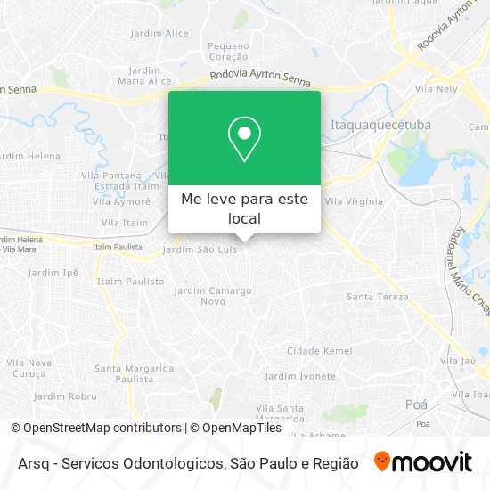 Arsq - Servicos Odontologicos mapa