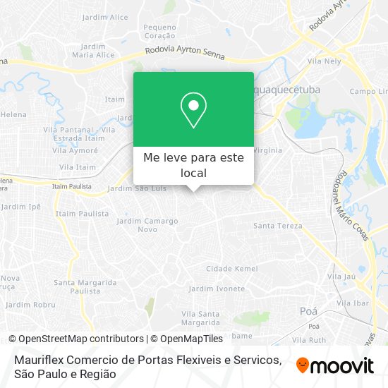 Mauriflex Comercio de Portas Flexiveis e Servicos mapa
