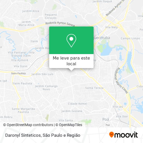 Daronyl Sinteticos mapa