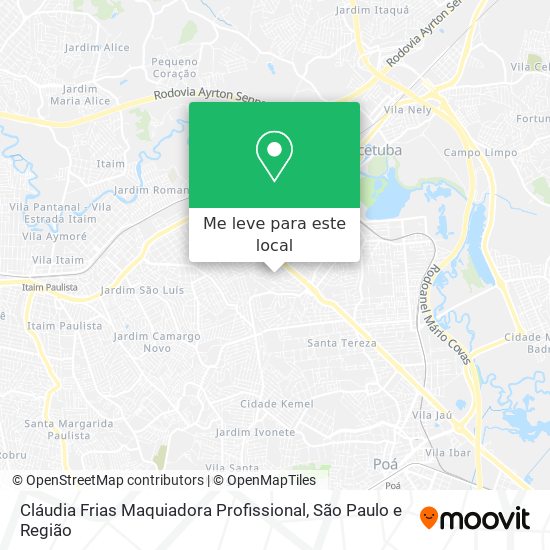 Cláudia Frias Maquiadora Profissional mapa